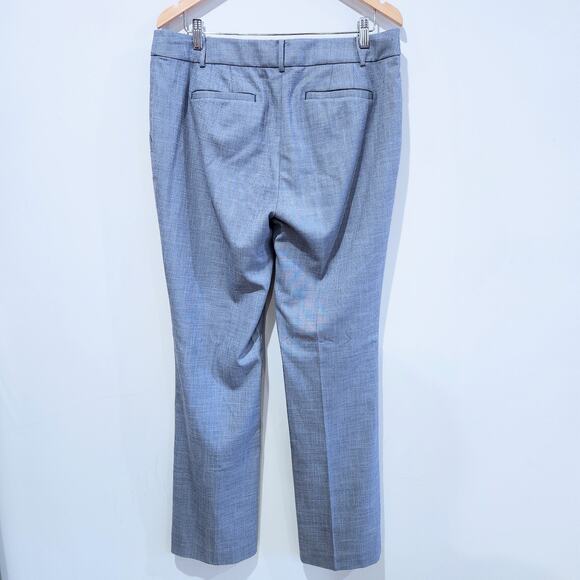 Talbots Womens Blue Tailored Sharkskin Blazer Bootcut Pants Suit Size 12/14 - Picture 9 of 16